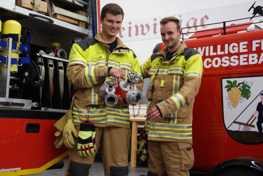 neue Kameraden in der Feuerwehr Cossebaude